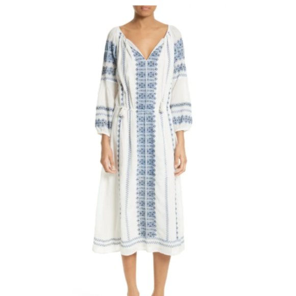 Joie Dresses & Skirts - SOLD. Joie Aliz Embroidered Peasant Midi Dress